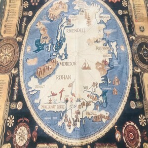 LOTR Rug, Map Decor Rug, Lord of the Rings Rug, Middle Earth Rug, Mordan Gandalf Rug, Rohan Rug, Middle Earth Design Rug, image 19