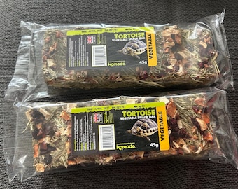 Barritas de verduras para tortugas 45 g x 2. Alimento complementario para mascotas, servido como premio.