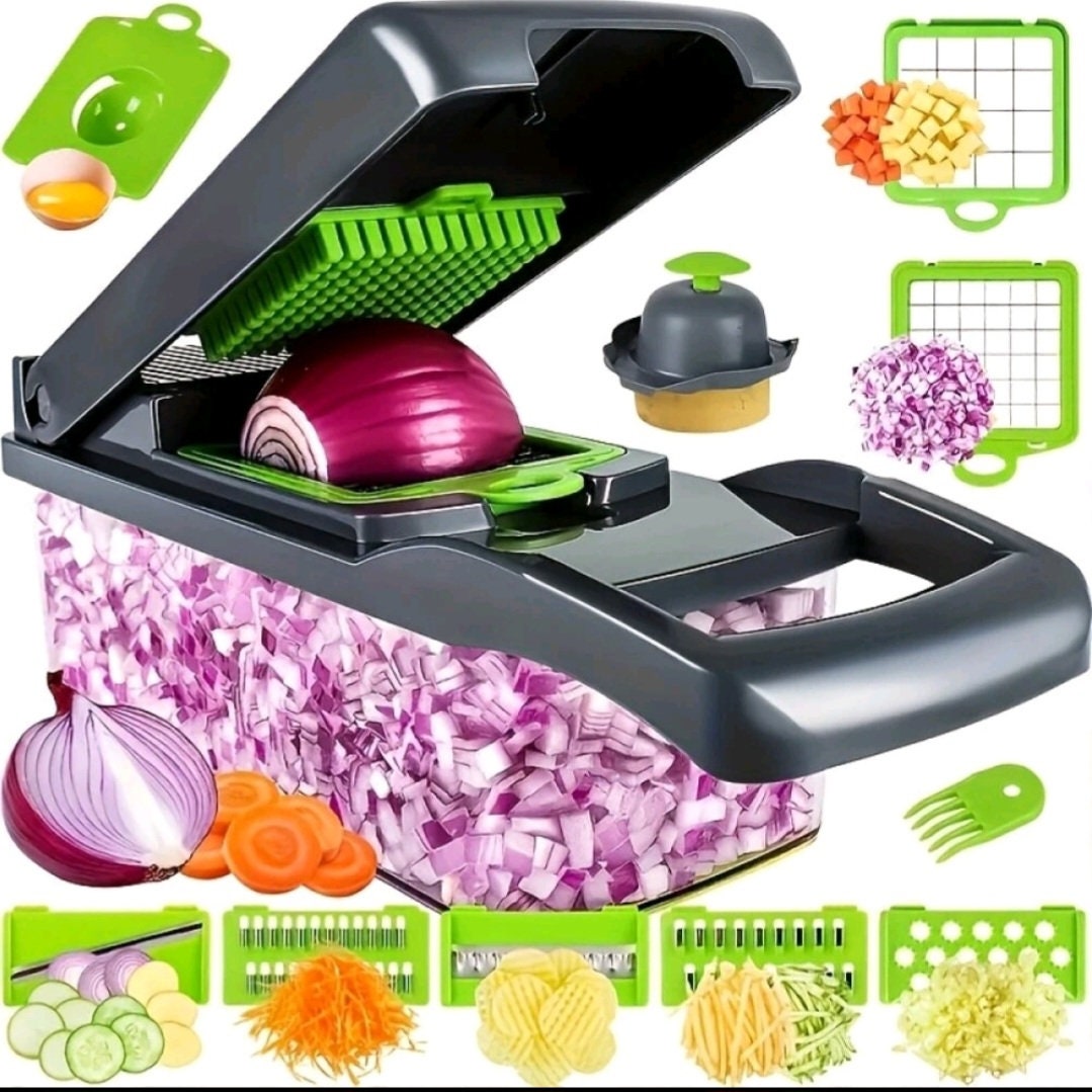 Vegetable Slicer Manual Vegetable Chopper 3 in1Round Grater Multifunctional  Cutter Potato Spiralizer Gadgets Kitchen Accessories