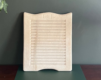 Antique marble washboard, early 20th century, handcrafted by a stonemason