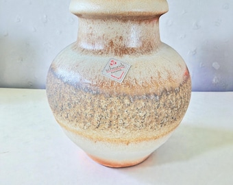 西ドイツの花瓶：ヴィンテージ陶器 1970年代 ファットラバスタイル