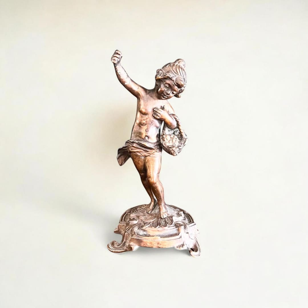 Rarity! Art Nouveau Bronze by Farbel - the Cueilette (arbor) 1900-1920 ...