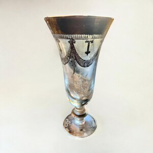 Arte Italica hand-blown champagne glasses, hand-painted in 24k gold