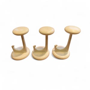 Set of 3 Mid-Century Coat Hooks by Schönbuch, 1960s-1970s, White, Excellent Condition