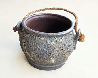 Rarity! Vintage hanging plant pot | Fat Lava design | Mid-century flower pot from the 1950s/60s