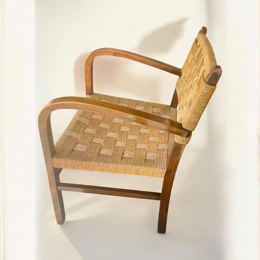 Original Bauhaus Chair by Erich Dieckmann, Circa 1925. A