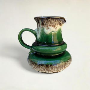 Jopeko Fat Lavaセラミック水差し、ヴィンテージ西ドイツ製花瓶、溶岩