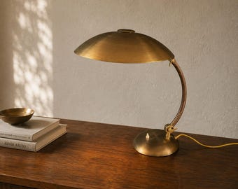 Egon Hillebrand Architect Desk Lamp Model 7164 | Bauhaus Brass Lamp | German Modernist Task Light | 1930s–1950s