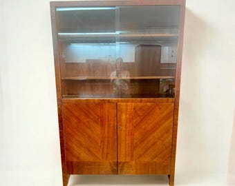 Art Deco display cabinet/bookcase - made in Germany in the 1930s, elegant storage for your best books