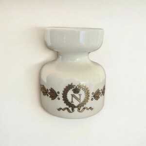 Napoleon Candle Holder Celebrating the Coronation of Emperor Napoleon I. Helmut Krüger Porcelain Manufactory, Berlin