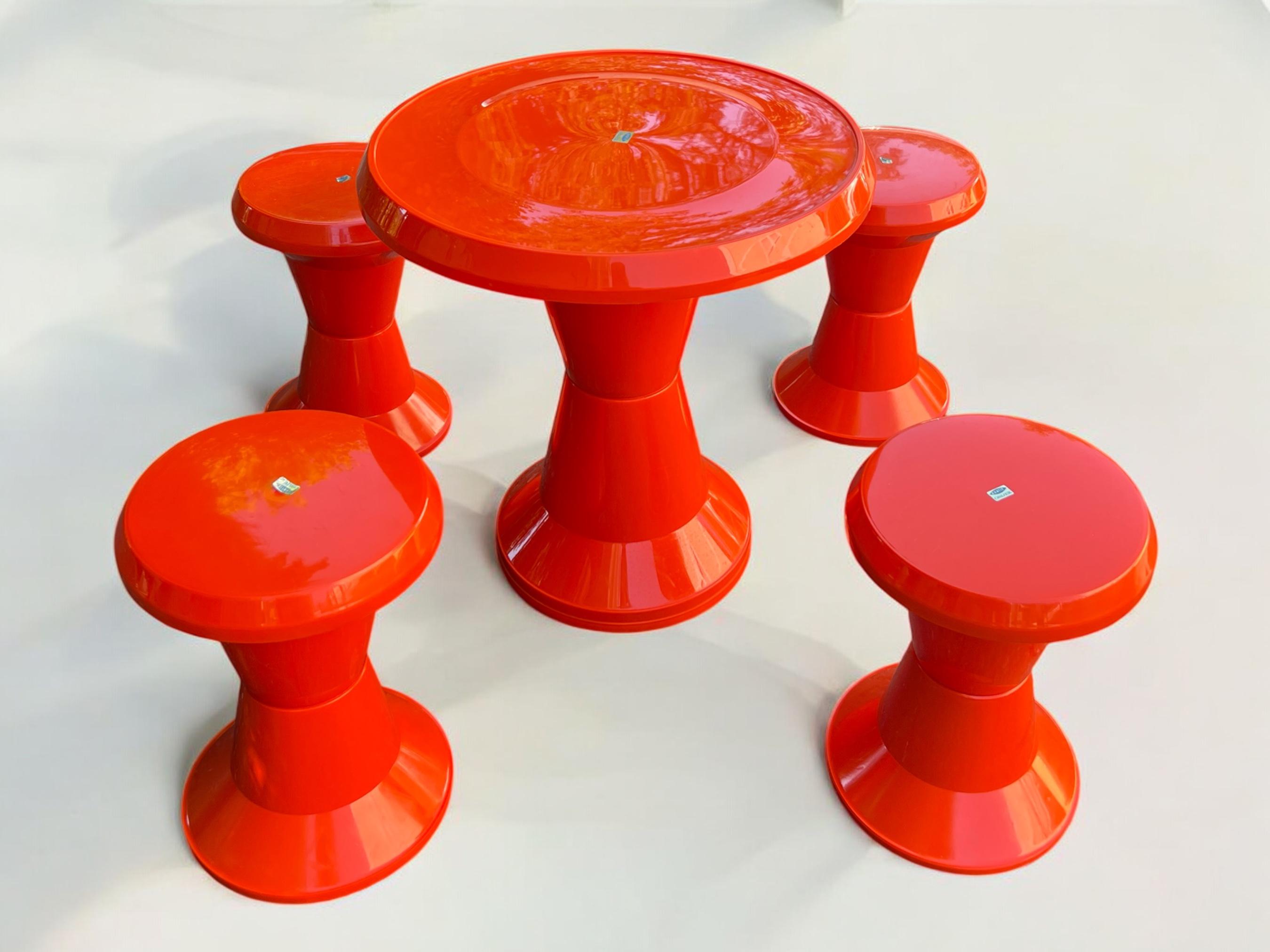 【ガック】60s〜70s vintageポップアート スツール Rarity! Analit Osijek Space Age Patio Furniture, Camping Furniture