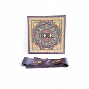 Dior original box with matching silk ribbon (2 m) and tissue paper
