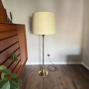 Ingo Maurer Vintage 1960s/70s Designer Floor Lamp for M Design - Bamboo Model. A Brass Classic in Top Condition