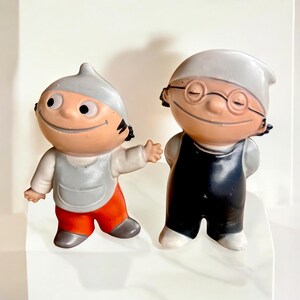 Cult! the ZDF Mainzelmännchen Det and Berti Figures, Manufactured