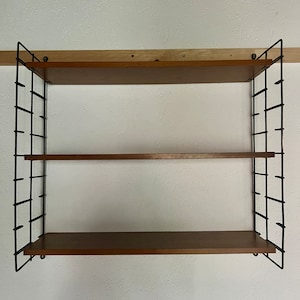 Mid Century String shelf by Nisse Strinning. Original Swedish String shelf from the 1960s.