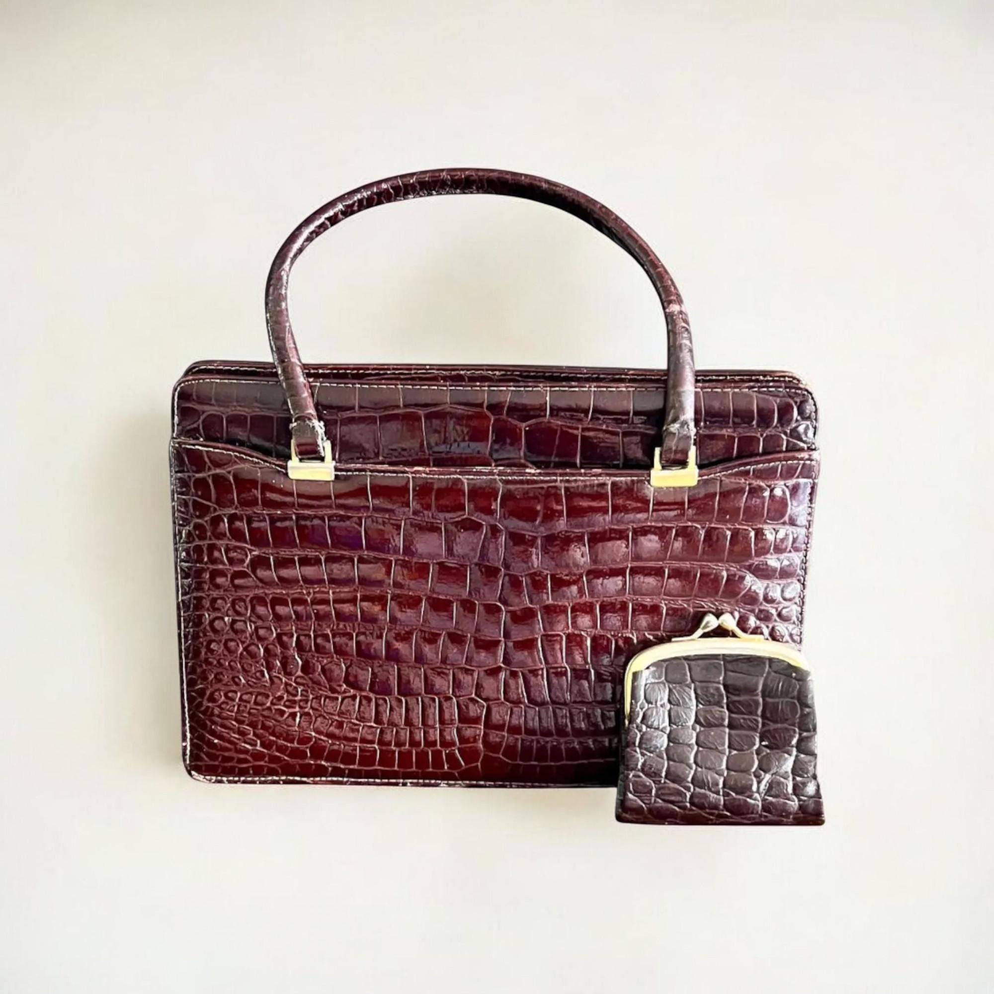 Vintage krokodilleder tasche Österreich