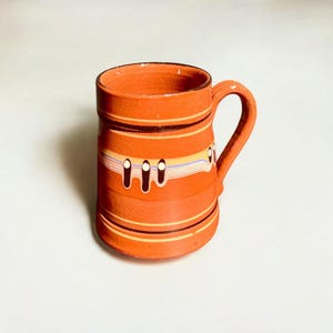 Bulgarian Peacock Eye Pitcher, Hand-Thrown and Painted. 1970s