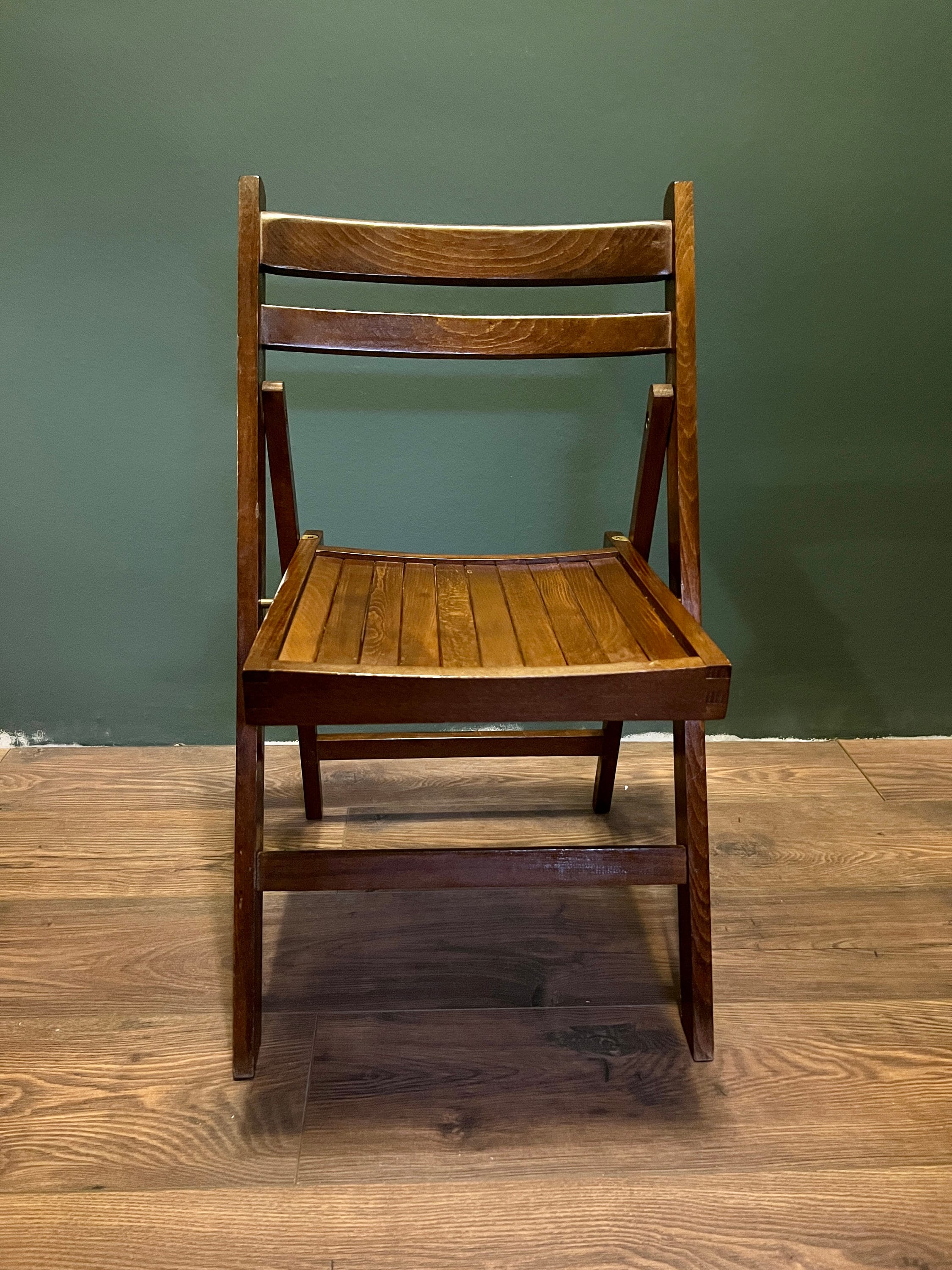 This Original Italian Vintage Folding Chair is a Solid Mid