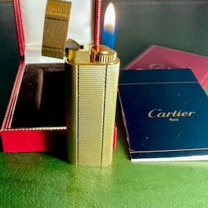 Uhren Cartier Feuerzeug Vergoldet Original Vintage Cartier Lighter