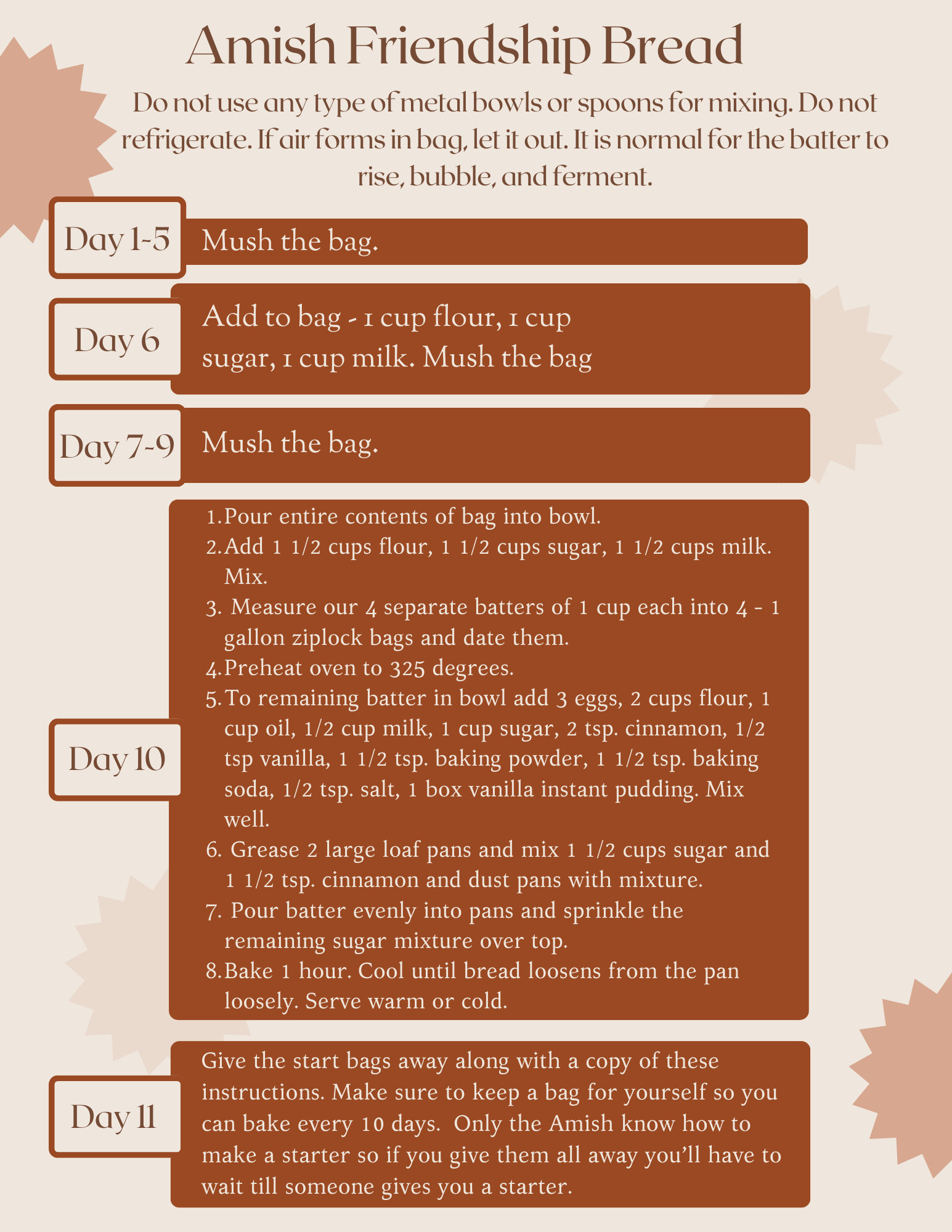 Amish Friendship Bread Recipe Starter With Instructions. Fall Recipes, Friendship Bread, Amish Bread, Gift for Friends Gift for Neighbors - Etsy amish-friendship-bread-recipe-starter-with-instructions-fall-recipes-friendship-bread-amish-bread-gift-for-friends-gift-for-neighbors-etsy