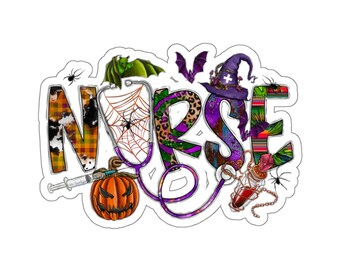 Kiss-Cut Stickers, Stickers, Nurse, Nursing, Nurse Stickers, Halloween Stickers