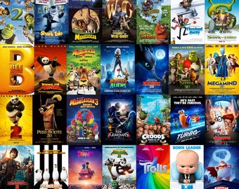 44 Films Tous les films DreamWorks Animation Full HD Clé USB