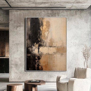Wabi-Sabi Abstract Painting l Beige Print Wall Art l Minimalist Print l Modern Wall Deco l Digital PRINTABLE Art l t-198