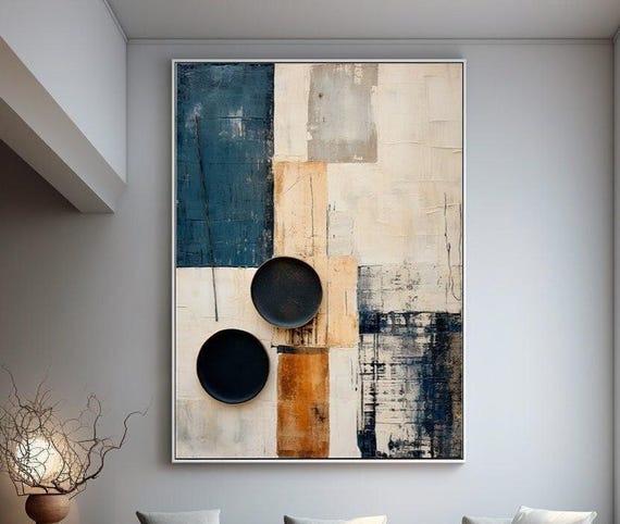 Beige Abstract Wabi Sabi Art Print: Minimalist Neutral Texture (Digital Download)