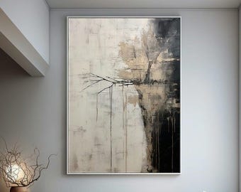 Abstract Painting Tree | Abstract Wall Art | Neutral Wall Art | Living Room Decor | Bedroom Wall aRT | LARGE Digital PRINTABLE | t-45