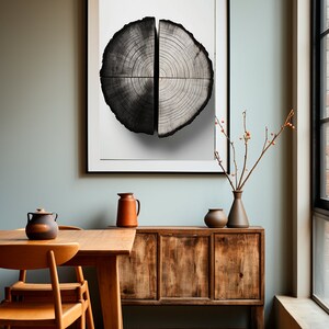 Visual Art Decor Leinwand-Wandbild – 5-teilig, Blaugrüne Baumlandschaft, 152x81 Cm, Gerahmt