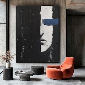 Minimalist Gesicht Kunstdruck: Modernes Boho Home Dekor (Digitaler Download)