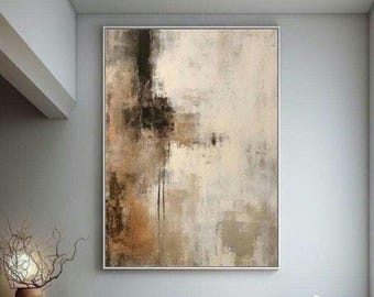 Abstract painting | Black And Beige |  Modern Wall Art |  Neutral Wall Art |  abstract art Prints  |  Digital PRINTABLE  t-27