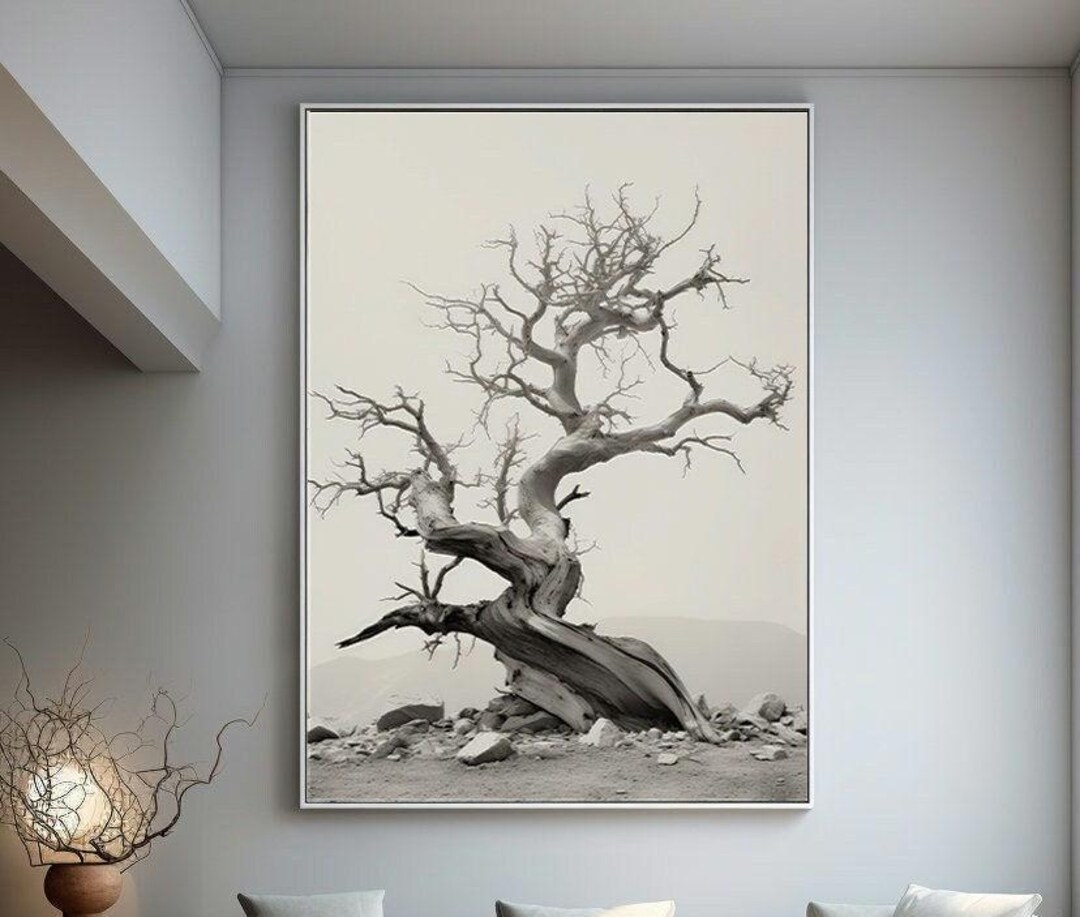 Minimalist Tree Wall Print | Tree Prints | Minimalist Tree Wall Decor ...