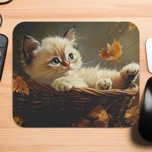 Ragdoll Cat Mouse Pad: Cat Lover Office Desk Decor