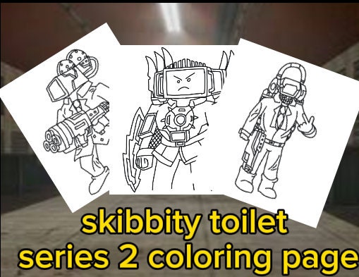 Skippy Colouring In 6+ Coloring Page Skibbity Toilet New Series 2 Marker Pencil Coloring ...