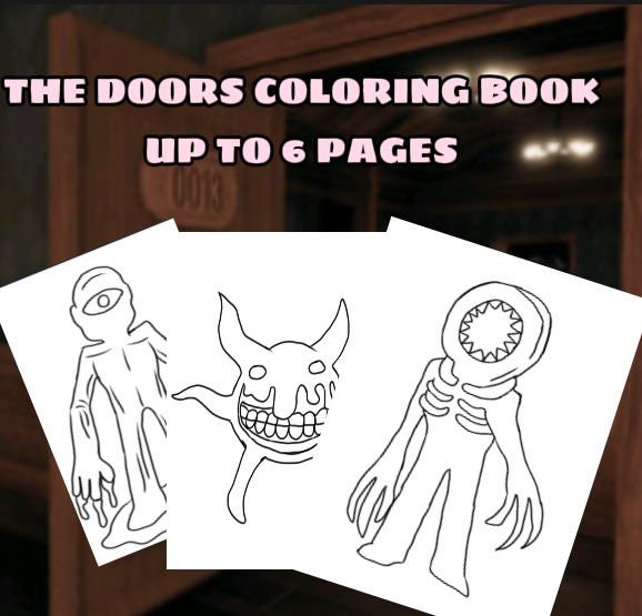 Free Roblox Doors Coloring Pages: Printable and Easy to Print