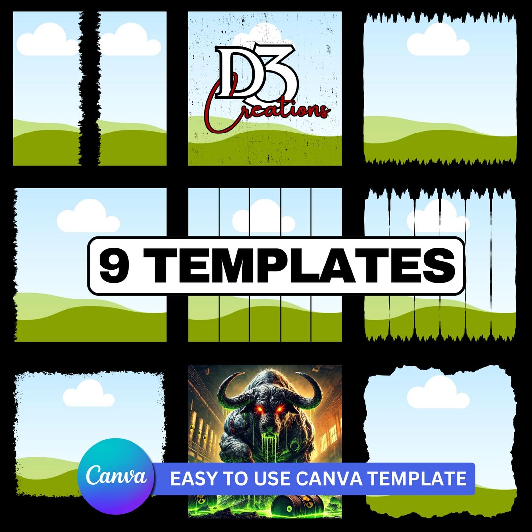 Canva Frames Template Bundle | Drag & Drop Photo Frames (digital ...