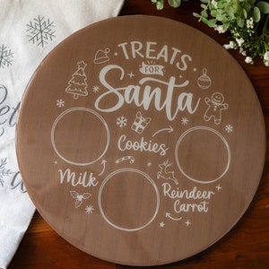 Christmas Santa plate | Santa Goodies Plate | Holiday Plate