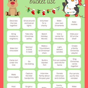 Family Christmas Bucket List
