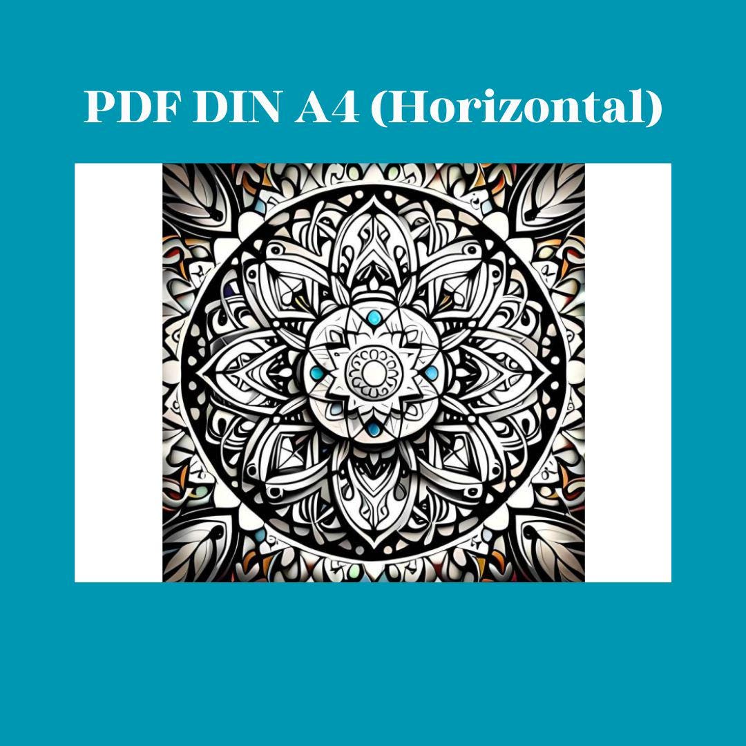 45 Mandalas Coloring Pages for Adults. PDF Format. Instant Download. - Etsy