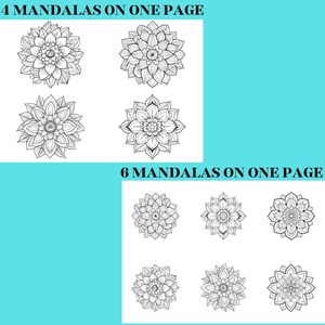  60 Mandalas Coloring Pages for Kids. PDF Format. Instant Download. - Etsy 