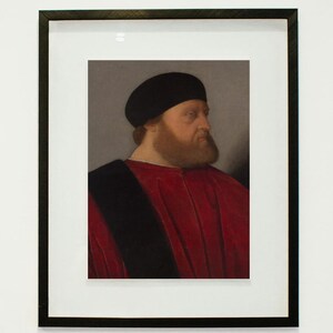 クラシックルネッサンスの壁画｜ヴィンチェンツォ・カテナ作 ヴェネツィア元老院議員の肖像｜デジタルアート印刷可能 A2 A3 A4