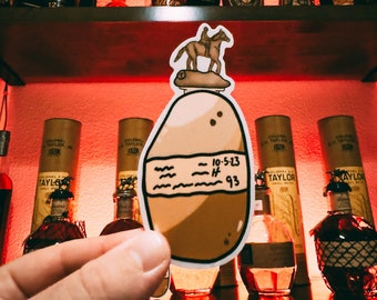 Bourbon Tater Sticker: Whiskey Lover Gift