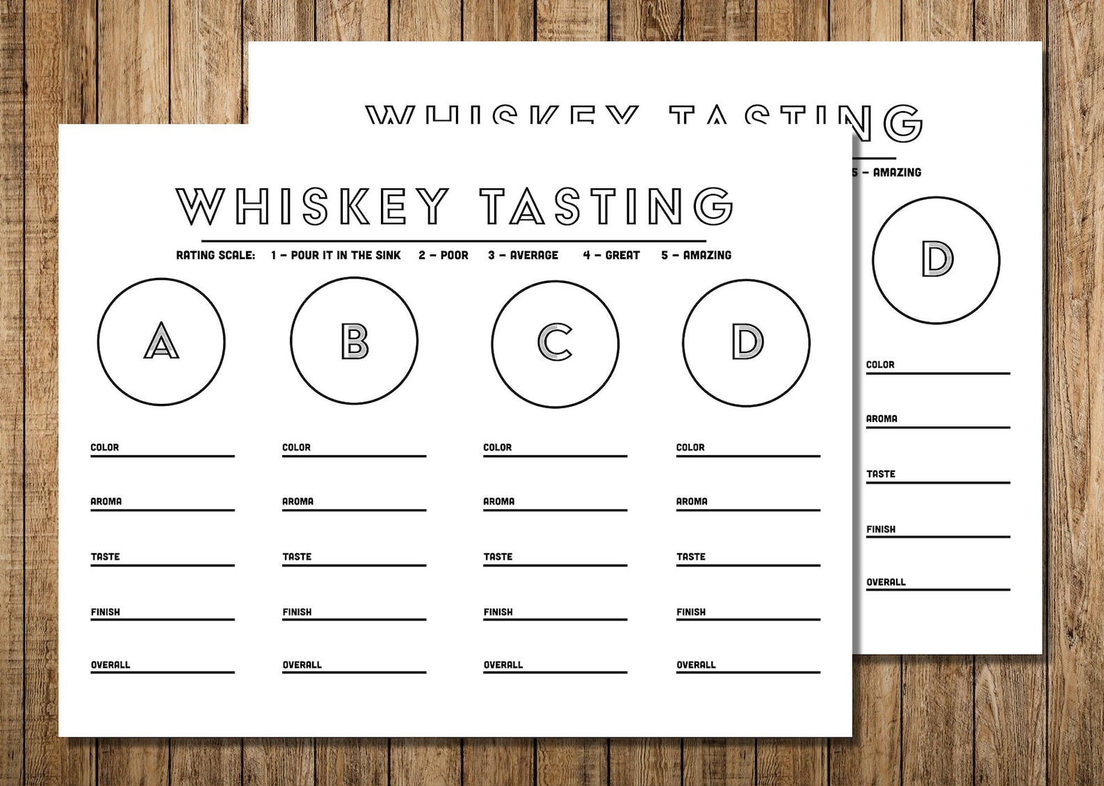 Whiskey Tasting Sheet Printable - Whiskey Tasting Mat - Whiskey Tasting ...