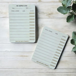 Droog uitwisbaar leeslogboek voor boekenliefhebbers | Herbruikbare boekentracker | Gepersonaliseerd acrylboek logboekcadeau | Moederdagcadeau voor lezers