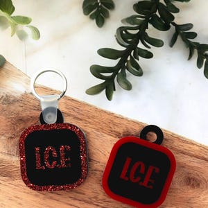 Porte-clés d'alerte médicale NFC – Étiquette de contact d'urgence – I.C.E. Porte-clés - En cas d'urgence - Médaille d'identification médicale personnalisée - Informations médicales numériques