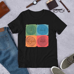 Eisenhower Matrix T-Shirt, Do Decide Delegate Delete Tee, Productivity Shirt, Motivational Gift