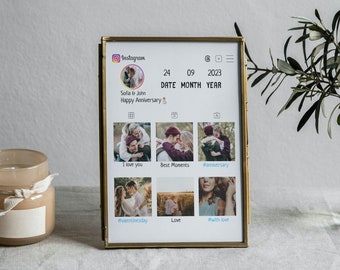 Customizable instagram themed photo collage, Dear or close friend photo collage