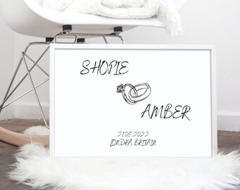 Personalized valentine's day gift, Personalized gift printing for couple