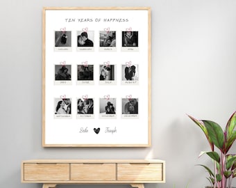 Personalizable Photo Anniversary Gift,  Anniversary Souvenir for Your Valentine or Friend
